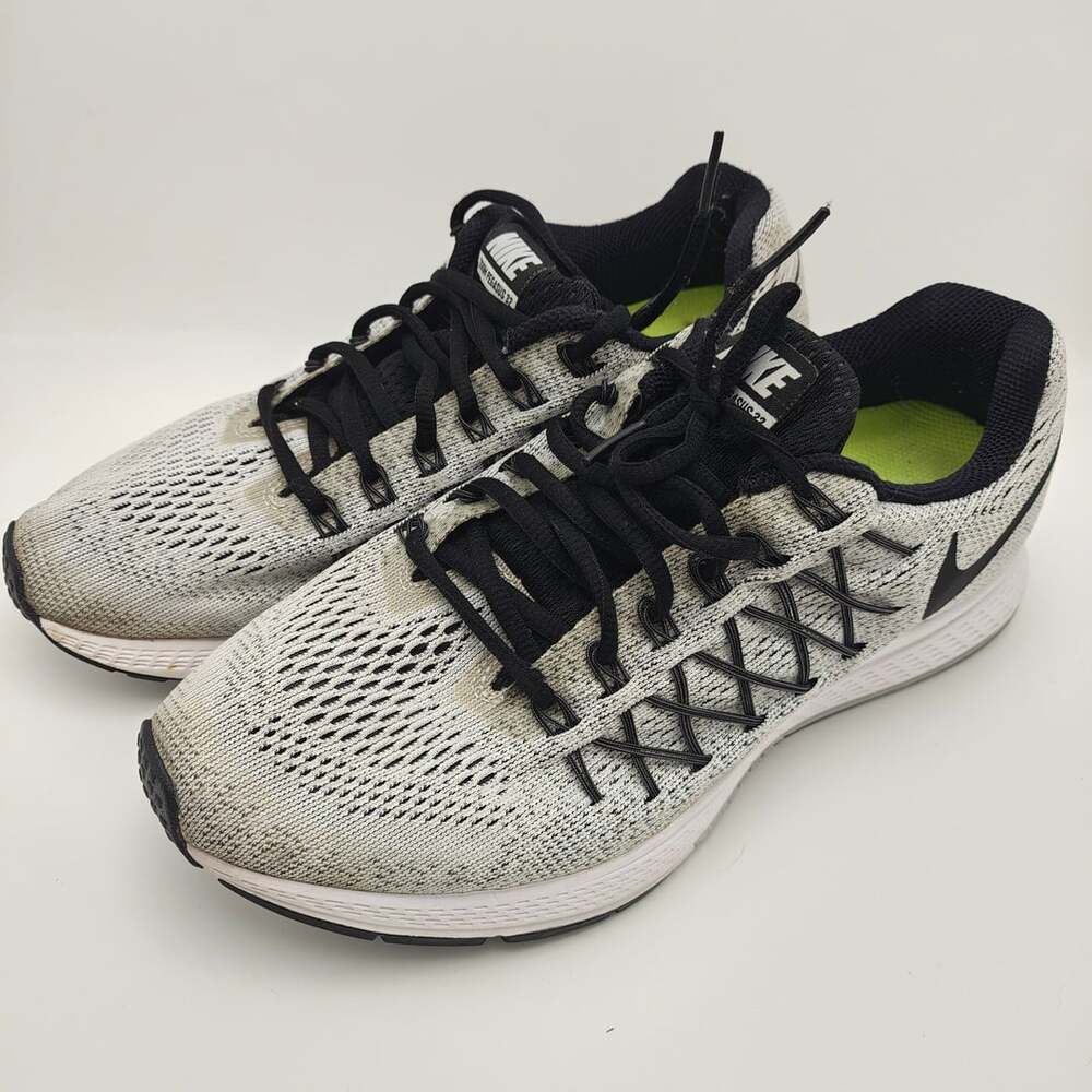 Nike Air Zoom Pegasus 32 Womens Size 9 Running Shoes Grey Black 749344-002